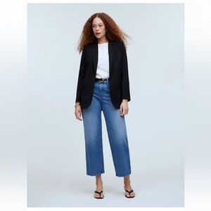 NWT Madewell The Perfect Vintage Mid-Rise Wide-Leg Jean in Almanza Wash